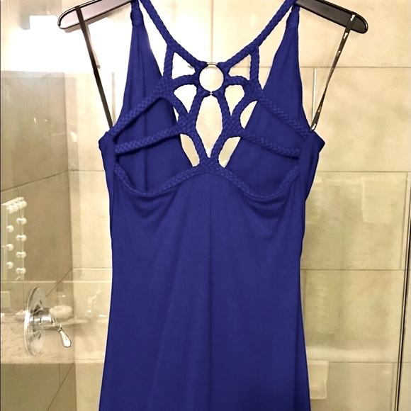 SKY  Super Sexy Sky Mini Dress. Royal Blue braided strap Detail amazing ! Medium - Picture 4 of 13